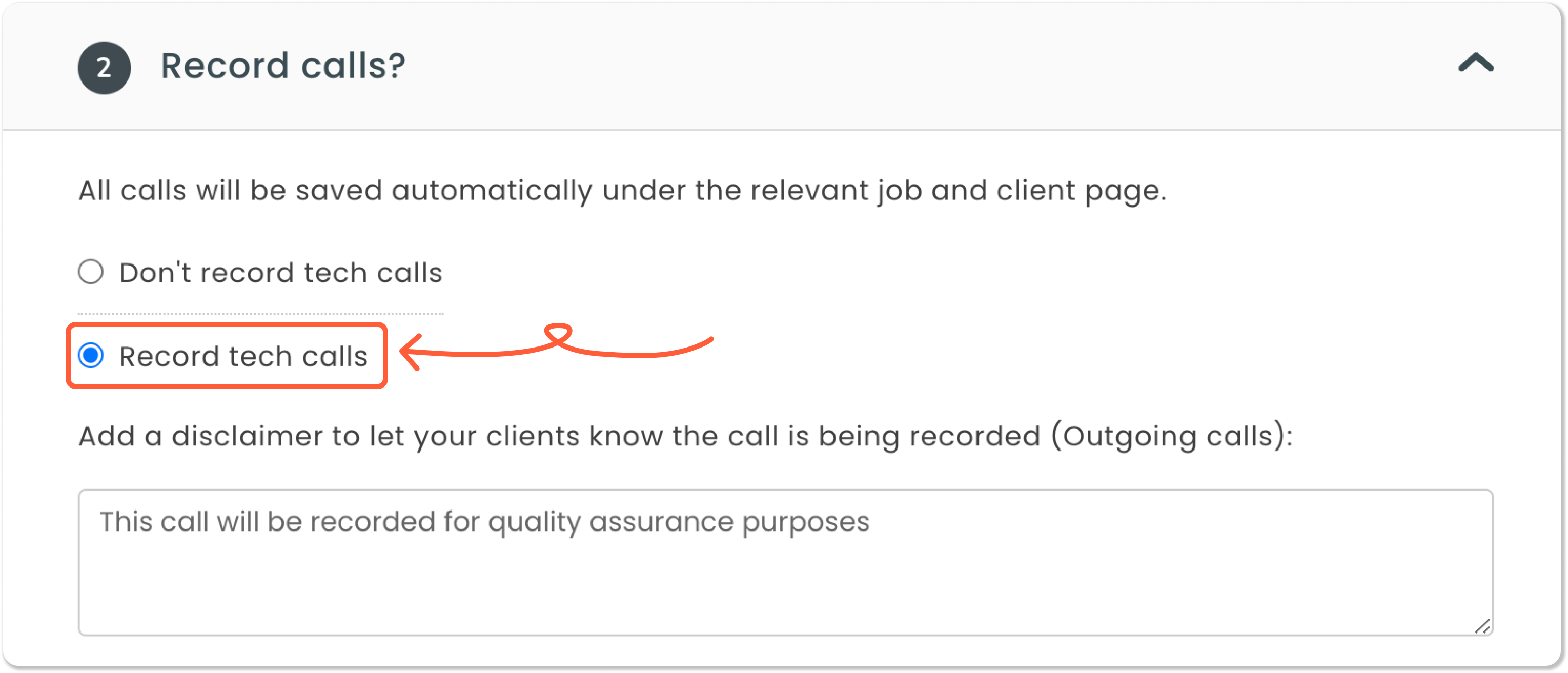 How to enable call recording workiz